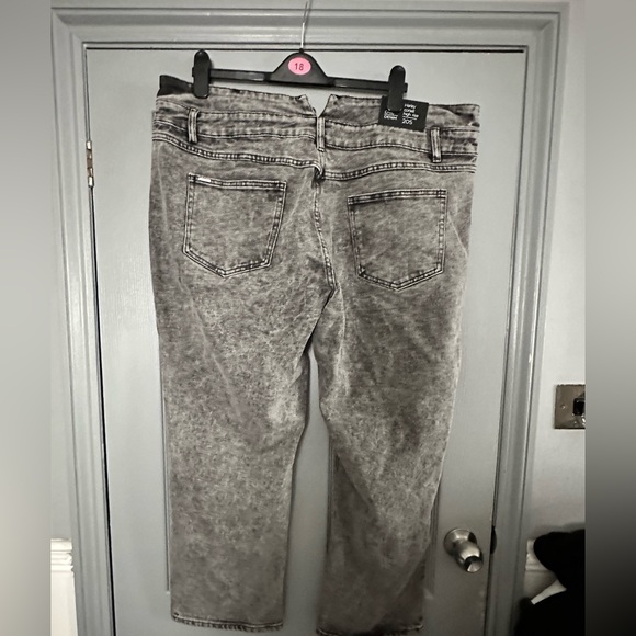 Brand new high waist black grey white wash size 20 - Picture 4 of 7
